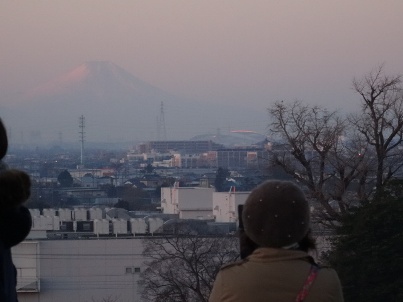 富士山も見えました