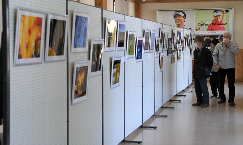 石川遼写真展 昨年の様子